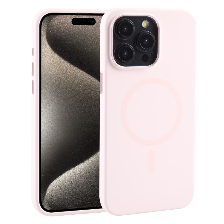 Levně MUTURAL SILICONE MAGSAFE Ochranný kryt Apple iPhone 15 Pro Max růžový