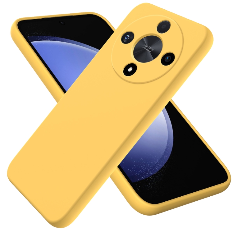 Levně RUBBER Ochranný kryt pro Honor Magic6 Lite 5G žlutý