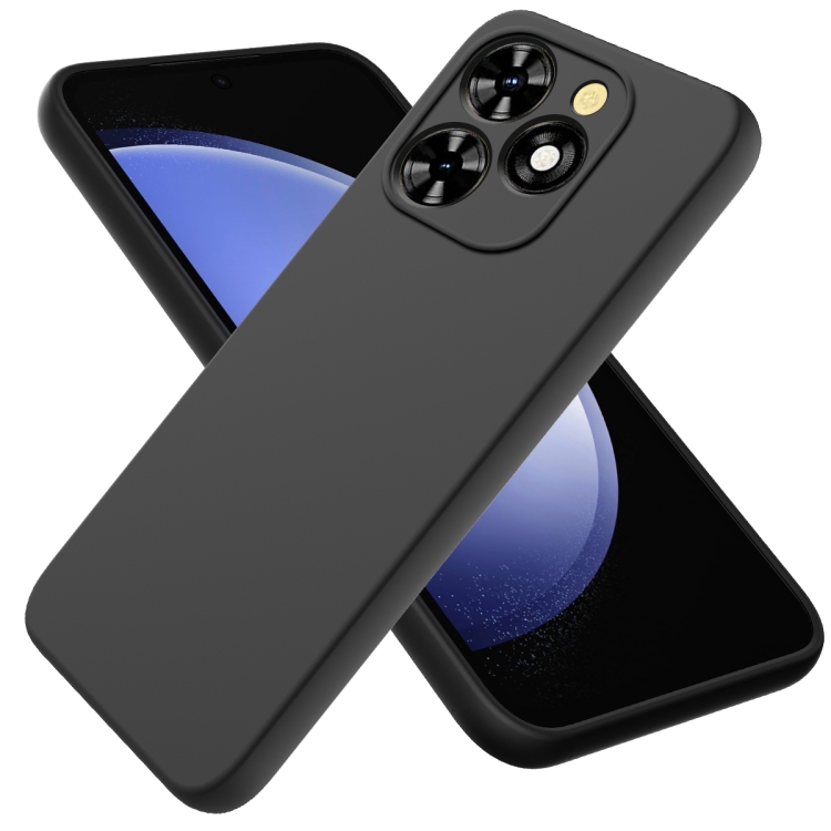 Levně RUBBER Ochranný kryt pro Tecno Spark 20 Pro černý