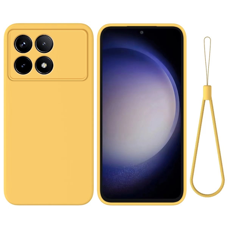 RUBBER Ochranný kryt pro Xiaomi Poco X6 Pro 5G žlutý