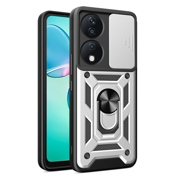 Levně RING CAMERA Kryt s držákem pro Honor X7b stříbrný
