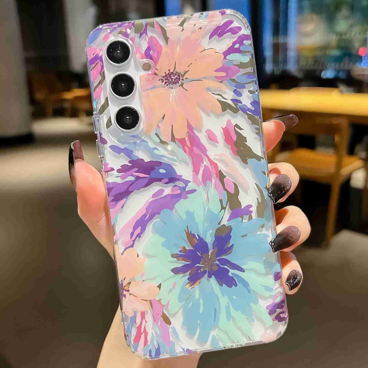 PROTEMIO 70813 BLOOM Ochranný kryt pro Samsung Galaxy A54 5G WATERCOLOR