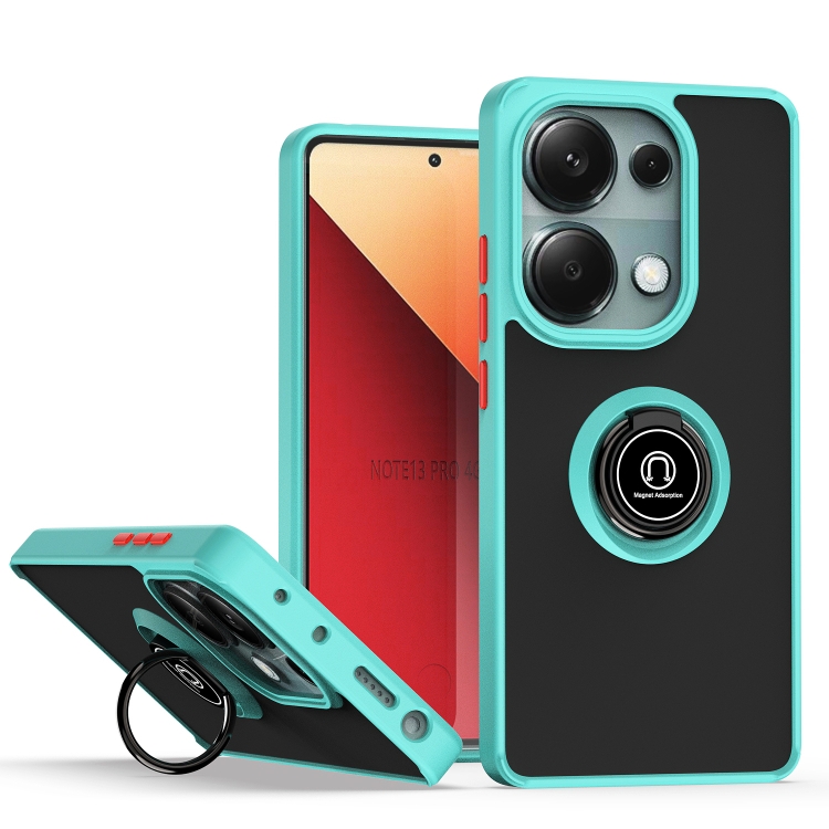 Levně SHADOW Ochranný kryt s držákem Xiaomi Redmi Note 13 Pro světle modrý