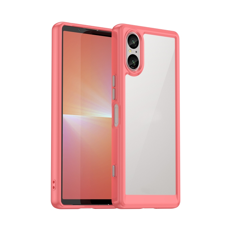 Levně CRYSTAL Ochranný kryt pro Sony Xperia 5 V červený