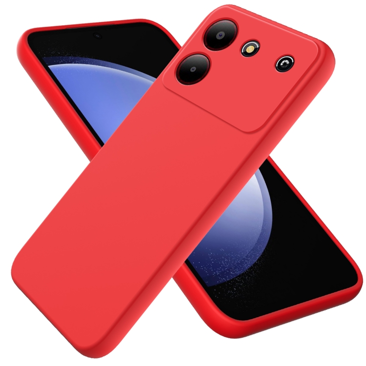 Levně RUBBER Ochranný obal pro ZTE Blade A54 červený