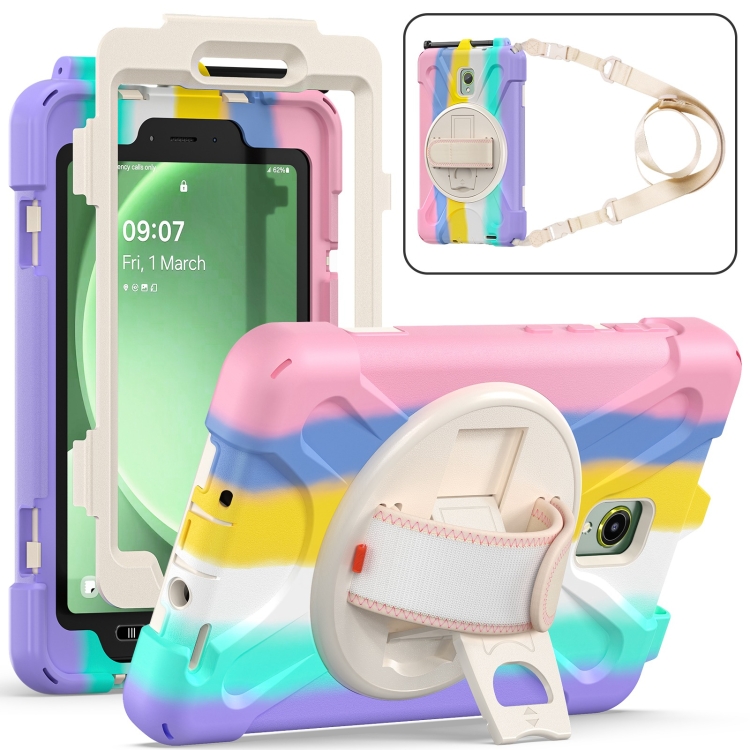 Levně SOLID Odolný kryt pro Samsung Galaxy Tab Active5 RAINBOW