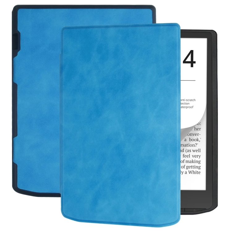 Levně SOFT Zaklápěcí pouzdro Pocketbook InkPad 4 743G / InkPad Color 3 743K3 / InkPad Color 2 743 světle modré