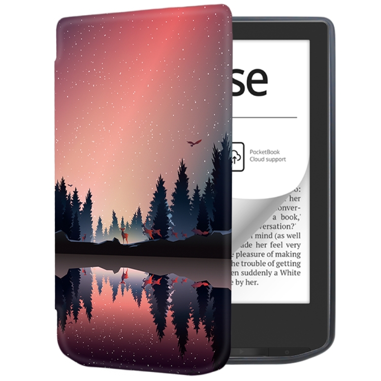 Levně ART Zaklápěcí pouzdro pro Pocketbook 629 Verse / Pocketbook 634 Verse Pro SUNSET