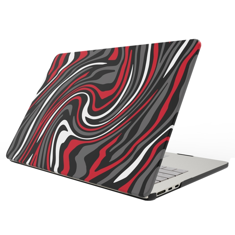 Levně PROTEMIO ART CASE pro MacBook Pro 16" A2991 / A2780 / A2485 BLACK RED WHITE