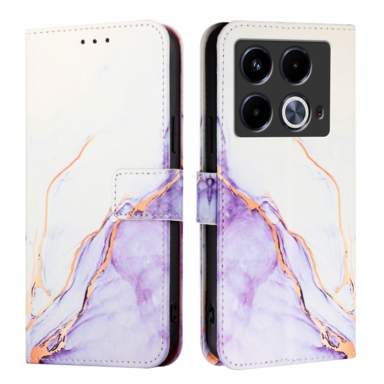 Levně ART MARBLE Peněženkový kryt pro Infinix Note 40 PURPLE