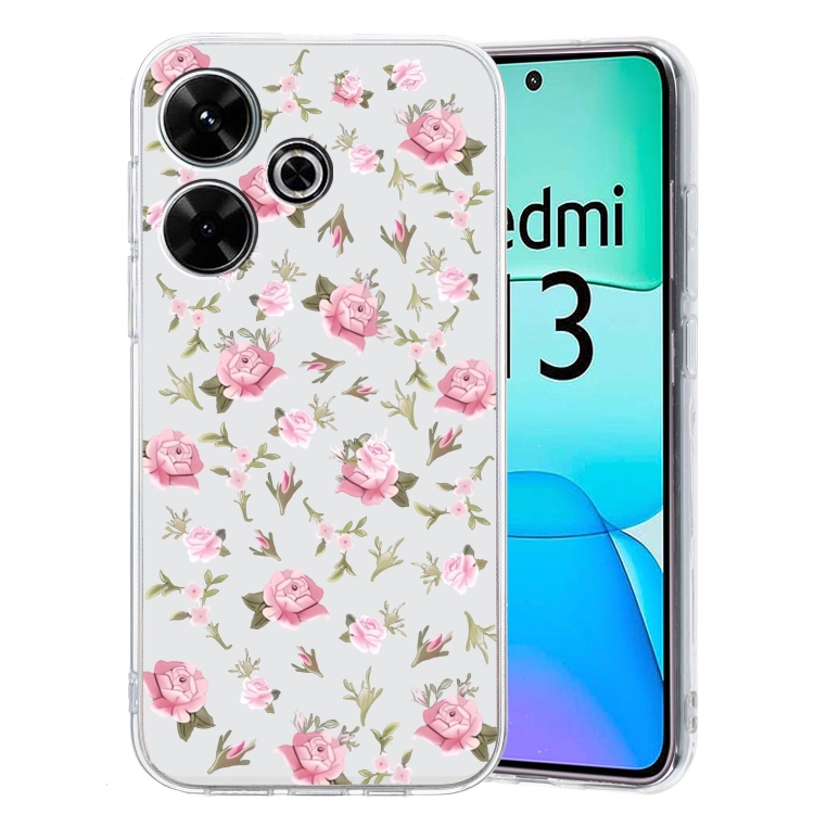 Levně ART TPU Ochranný kryt pro Xiaomi Redmi 13 PINK FLORAL