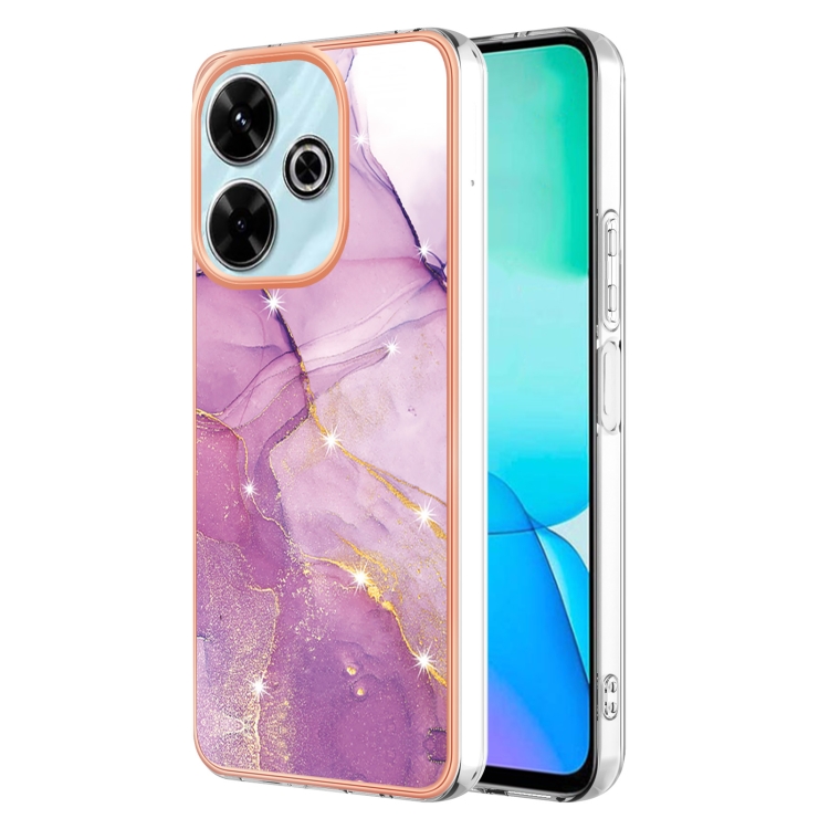 Levně IMD MARBLE Ochranný kryt pro Xiaomi Redmi 13 PURPLE