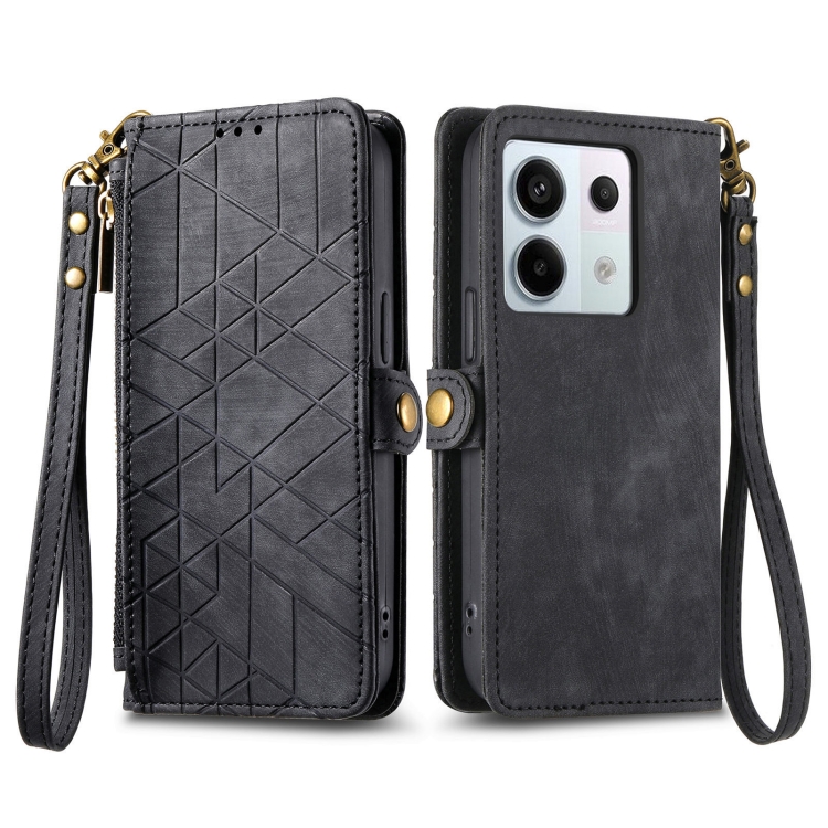 Levně GEOM Peněženkové pouzdro pro Xiaomi Redmi Note 13 Pro černé