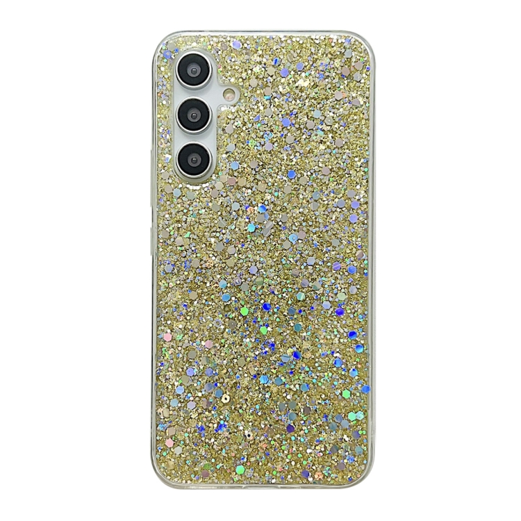 GLITTER Ochranný kryt pro Samsung Galaxy A34 5G zlatý