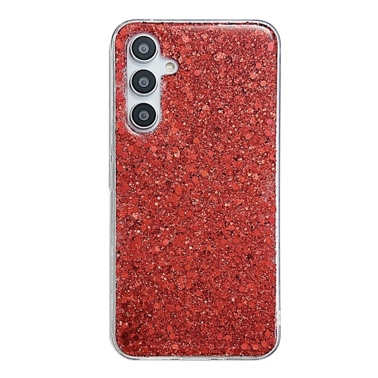 GLITTER ochranný obal Samsung Galaxy A15 / A15 5G červený