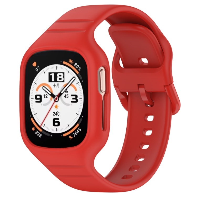 Levně FULL Ochranný kryt s řemínkem pro Honor Watch 4 červený