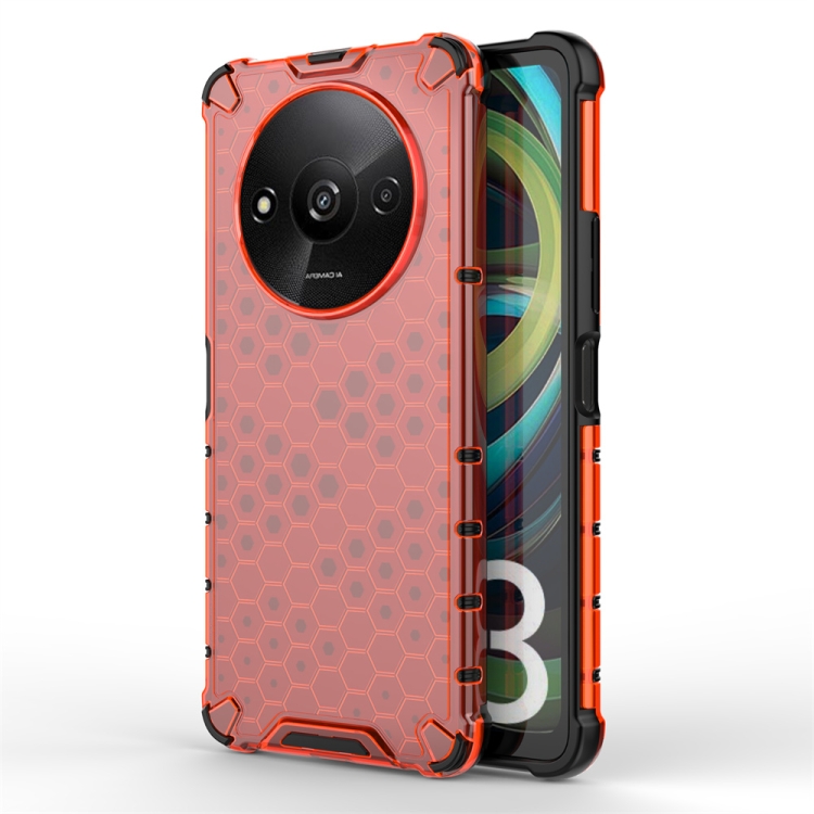 Levně HONEYCOMB Ochranný kryt Xiaomi Redmi A3 červený
