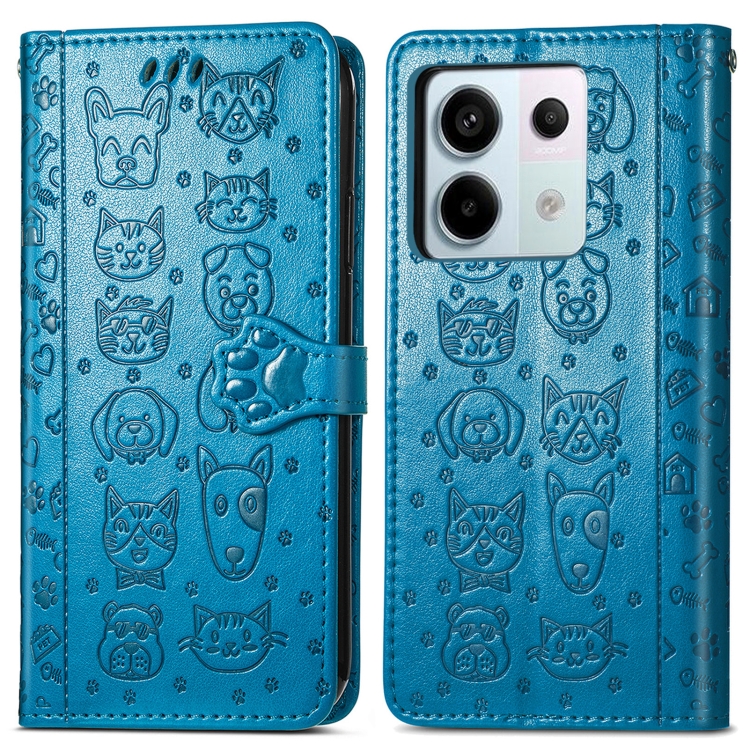 Levně ART ANIMALS Peněženkový obal pro Xiaomi Redmi Note 13 Pro 5G / Xiaomi Poco X6 5G modrý