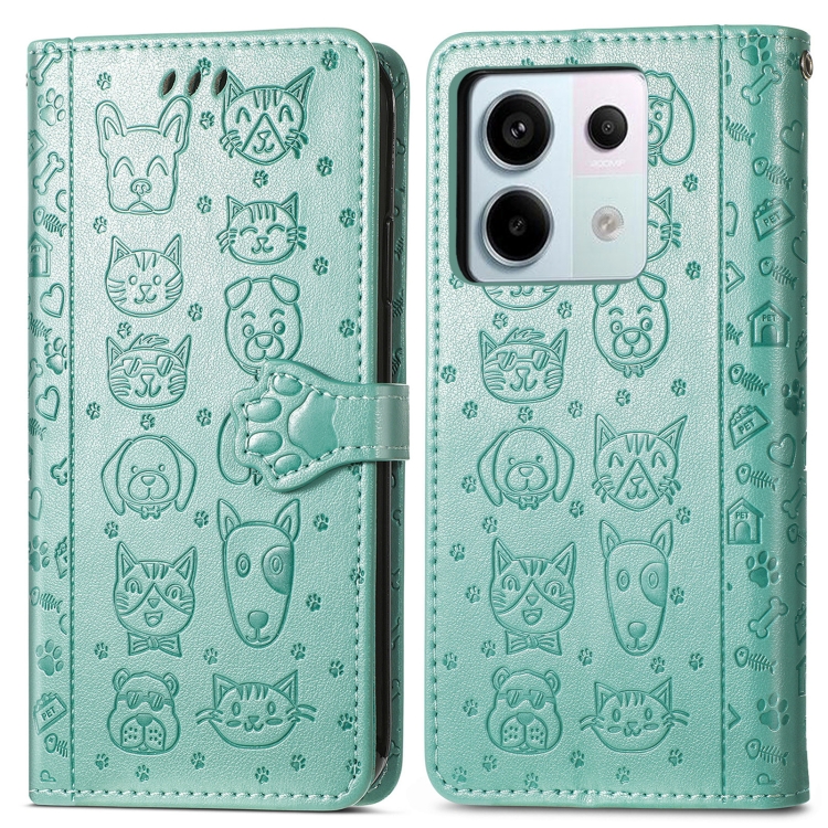 Levně ART ANIMALS Peněženkový obal pro Xiaomi Redmi Note 13 Pro 5G / Xiaomi Poco X6 5G zelený