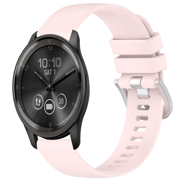 SILICONE Vyměnitelný řemínek pro Garmin Vivomove Trend růžový