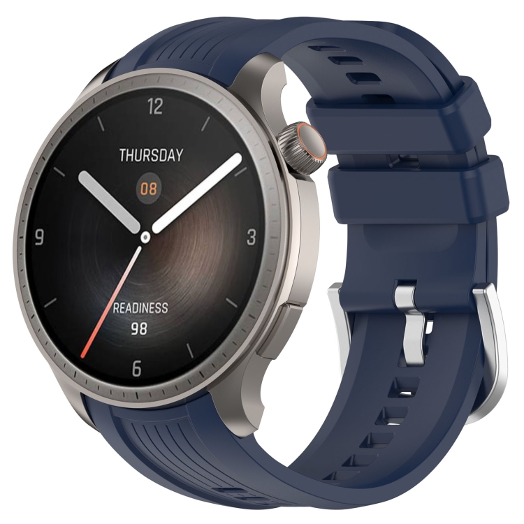 SILICONE Vyměnitelný řemínek pro Amazfit Balance tmavě modrý