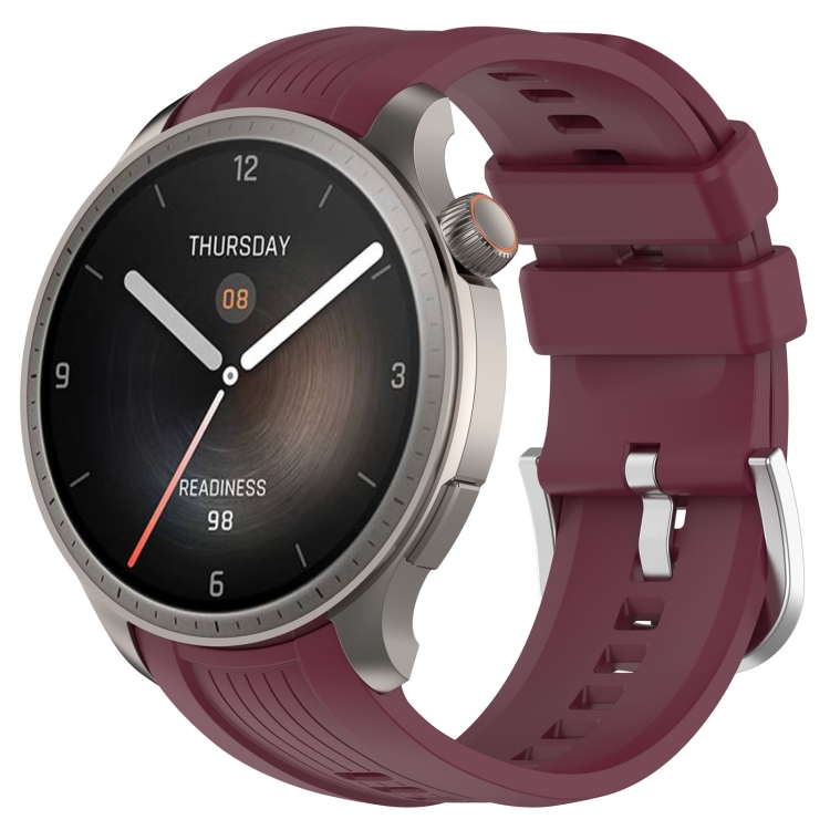 SILICONE Vyměnitelný řemínek pro Amazfit Balance bordó
