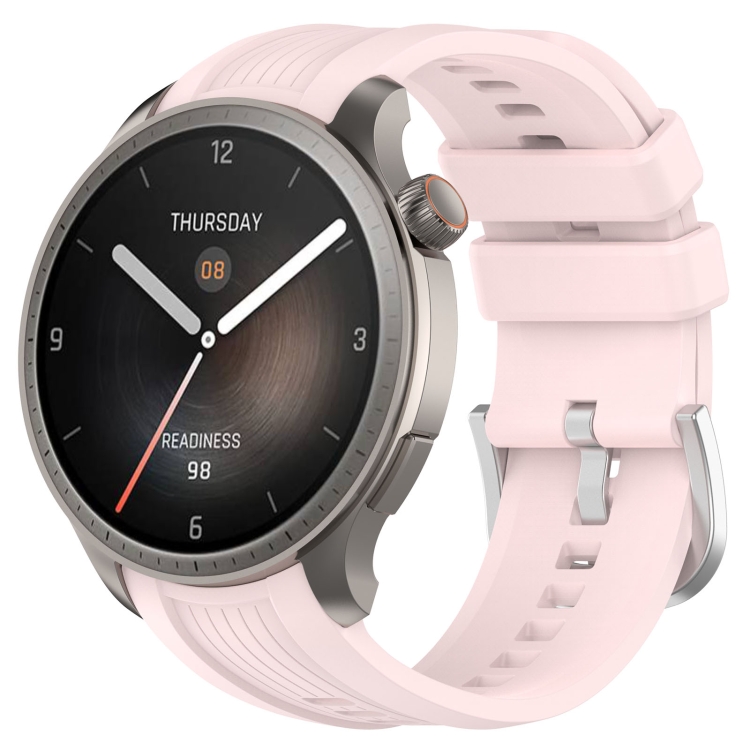 SILICONE Vyměnitelný řemínek pro Amazfit Balance světle růžový