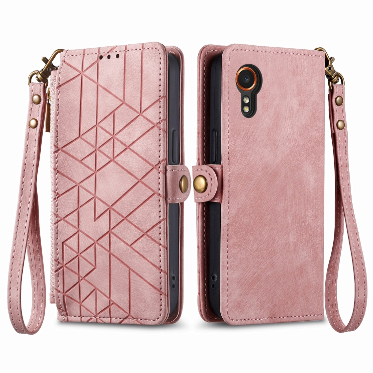 GEOM Peněženkové pouzdro pro Samsung Galaxy Xcover 7 růžové