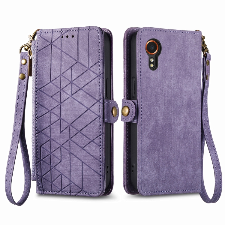 GEOM Peněženkové pouzdro pro Samsung Galaxy Xcover 7 fialové