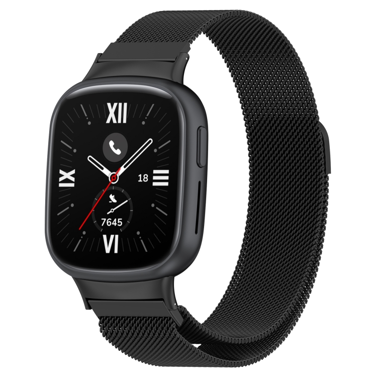 Levně MILANESE Kovový řemínek pro Honor Watch 4 černý