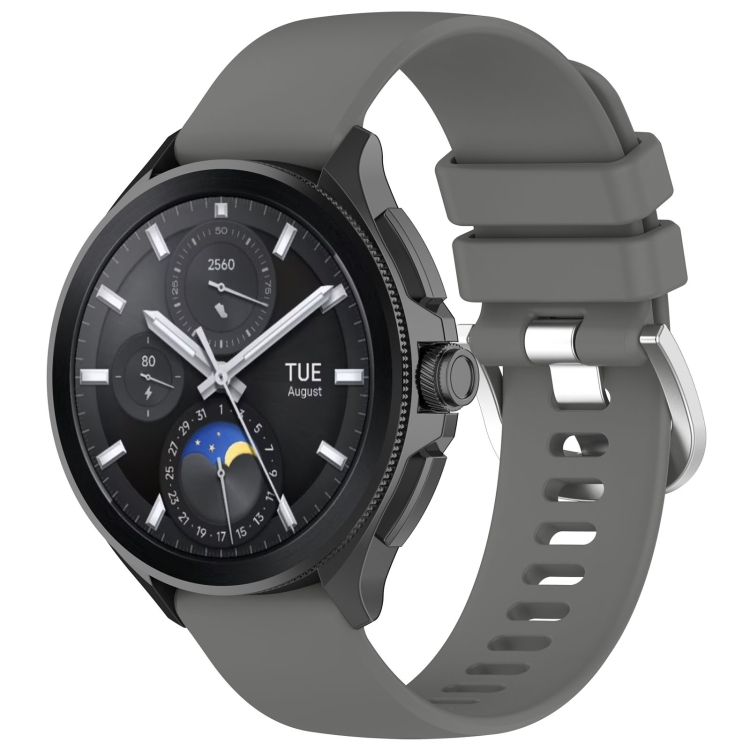 Levně SILICONE Vyměnitelný řemínek pro Xiaomi Watch S3 šedý