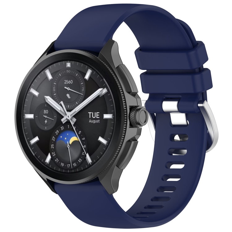 Levně SILICONE Vyměnitelný řemínek pro Xiaomi Watch S3 tmavomodrý