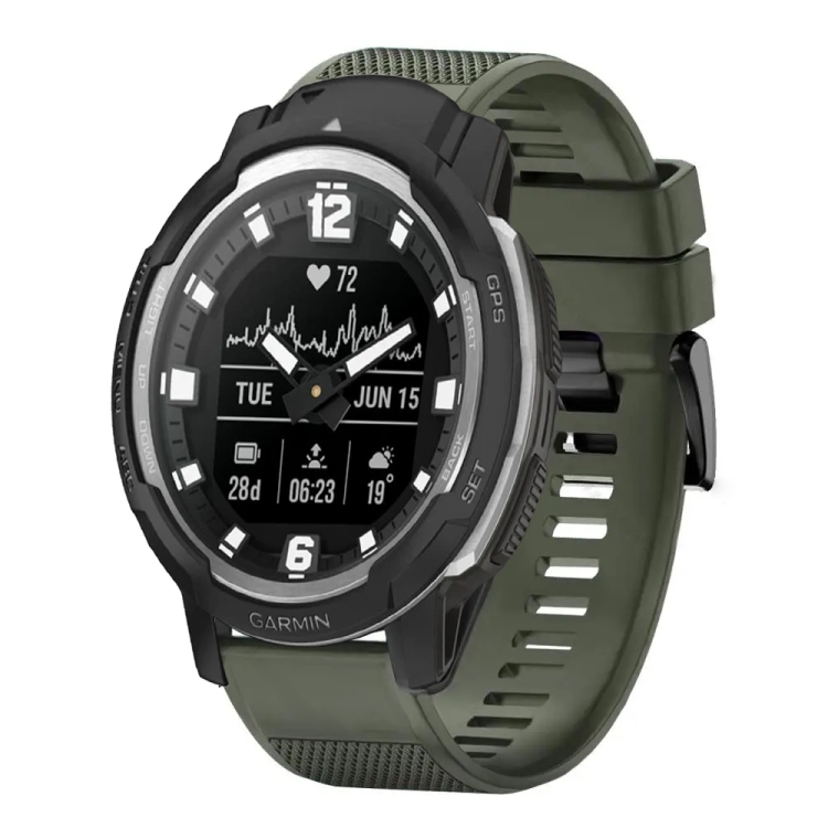 Levně DIAMOND Vyměnitelný řemínek pro Garmin Instinct Crossover tmavě zelený