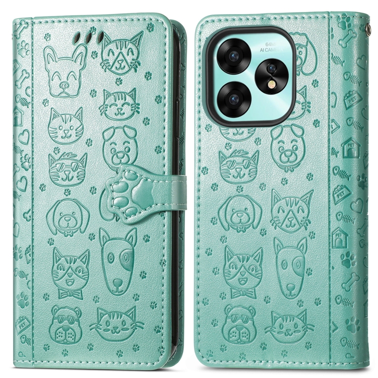 Levně ART ANIMALS Peněženkový obal pro Umidigi G5 / G5A zelený