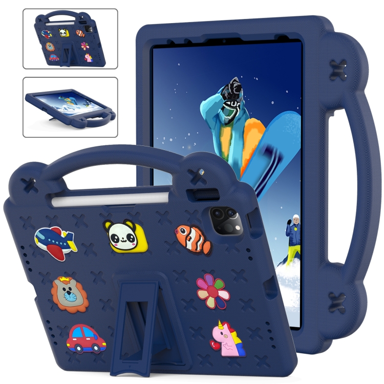 Levně FANY Dětský kryt na tablet pro Apple iPad Pro 11 2024 / M5 2025 tmavomodrý