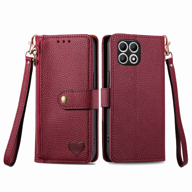 Levně HEART Peněženkové pouzdro pro T Phone 2 červené