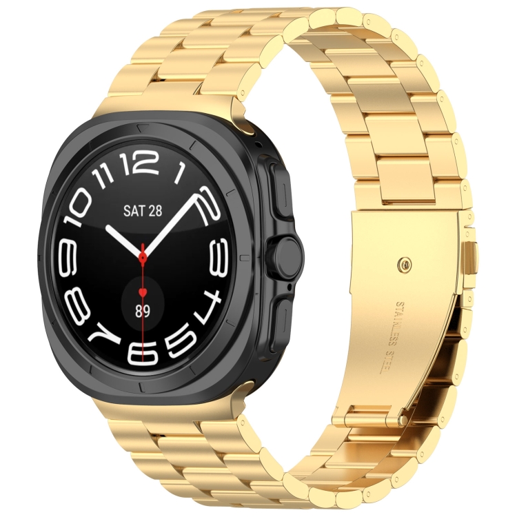 CLASSIC Kovový řemínek pro Samsung Galaxy Watch Ultra / Watch Ultra 2025 zlatý