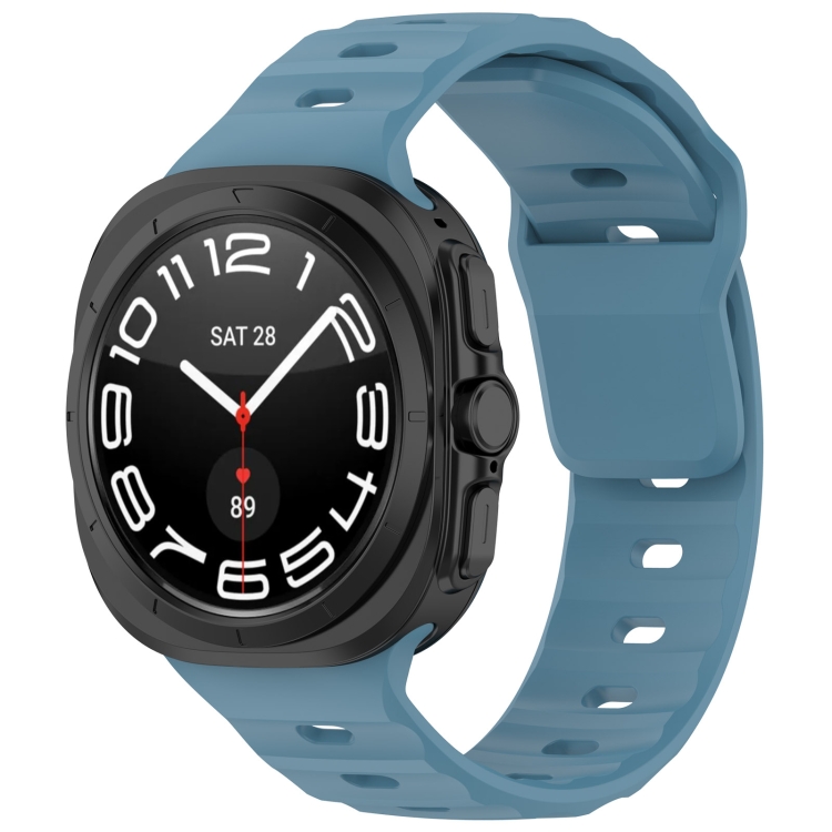 BUTTERFLY Vyměnitelný řemínek pro Samsung Galaxy Watch Ultra / Watch Ultra 2025 světle modrý
