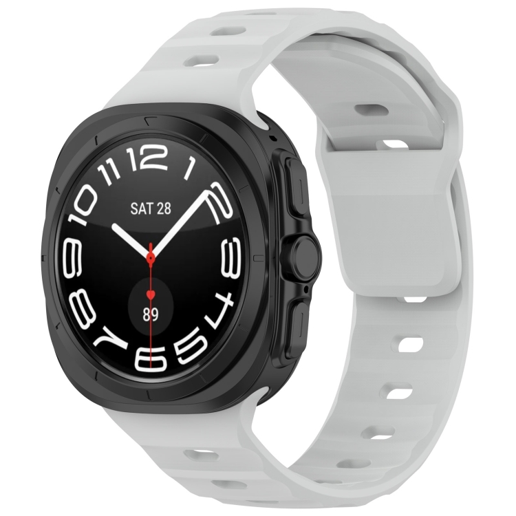 BUTTERFLY Vyměnitelný řemínek pro Samsung Galaxy Watch Ultra / Watch Ultra 2025 šedý