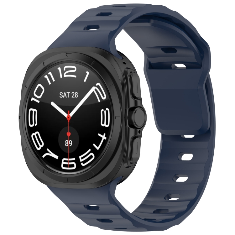 BUTTERFLY Vyměnitelný řemínek pro Samsung Galaxy Watch Ultra / Watch Ultra 2025 tmavě modrý