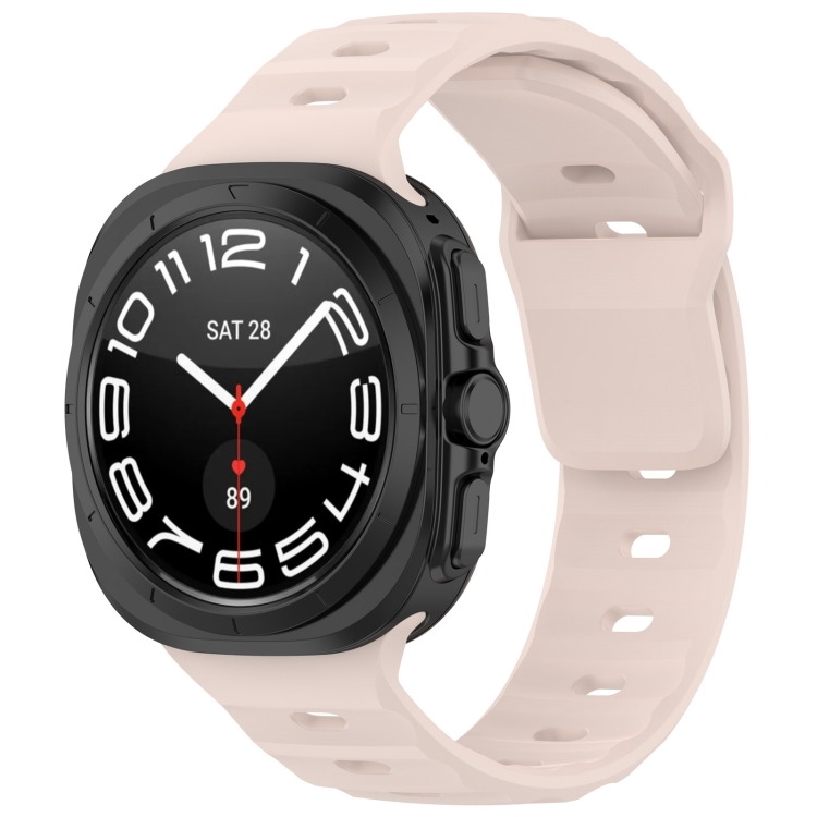 BUTTERFLY Vyměnitelný řemínek pro Samsung Galaxy Watch Ultra / Watch Ultra 2025 světle růžový