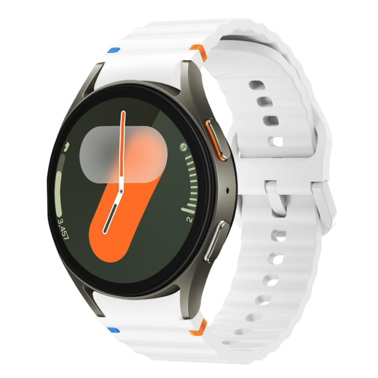 Levně WAVE Silikonový řemínek pro Samsung Galaxy Watch 7 (40mm / 44mm) bílý