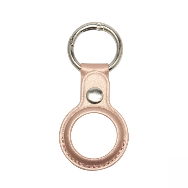 LEATHER Pouzdro pro Apple AirTag růžovozlaté