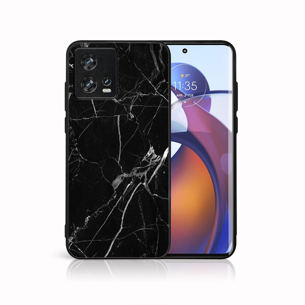 Levně MY ART Ochranný kryt pro Motorola Edge 30 Fusion BLACK MARBLE (142)
