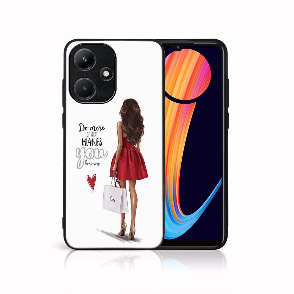 Levně MY ART Ochranný kryt pro Infinix Hot 30i RED DRESS (137)