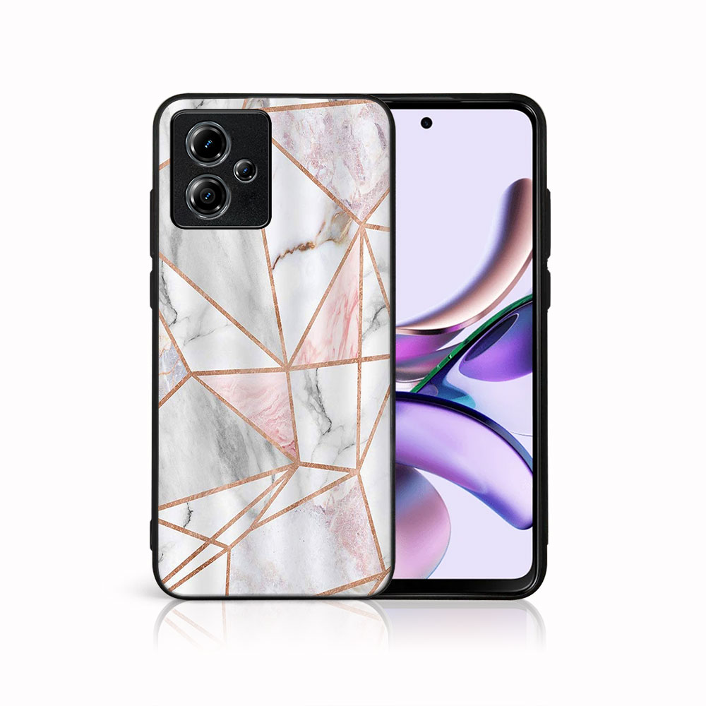 Levně MY ART Ochranný kryt pro Motorola Moto G14 PINK MARBLE (143)