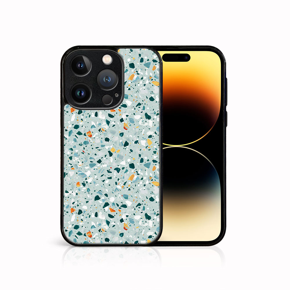 Levně MY ART Ochranný kryt pro Apple iPhone 15 Pro BLUE TERRAZZO (164)