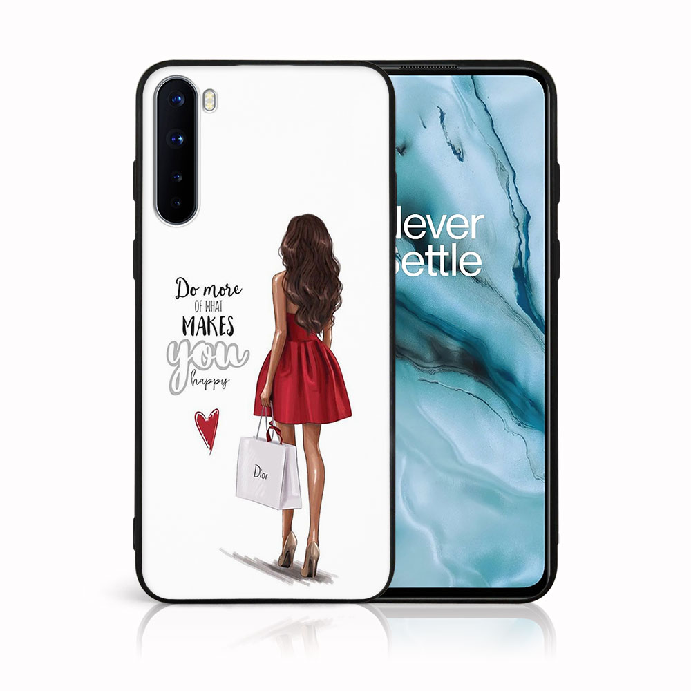 Levně MY ART Ochranný obal OnePlus Nord -RED DRESS (137)