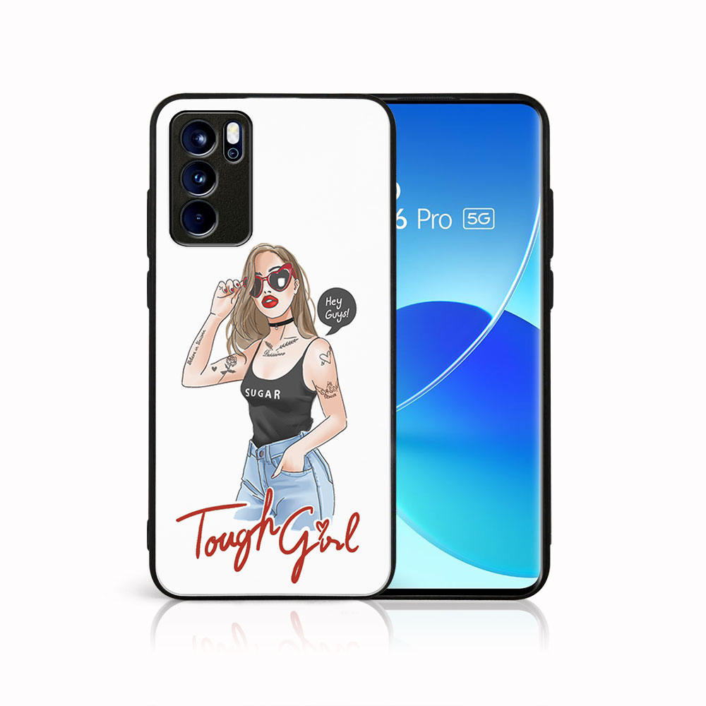 Levně MY ART Silikonový obal Oppo Reno6 Pro 5G (Mediatek) TOUGH GIRL (131)