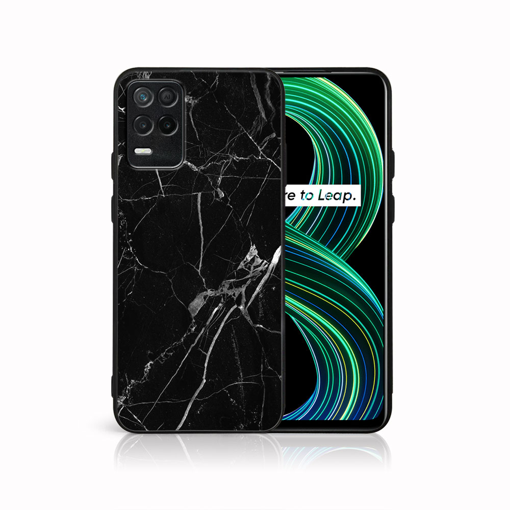Levně MY ART Ochranný obal Realme 8 5G-BLACK MARBLE (142)